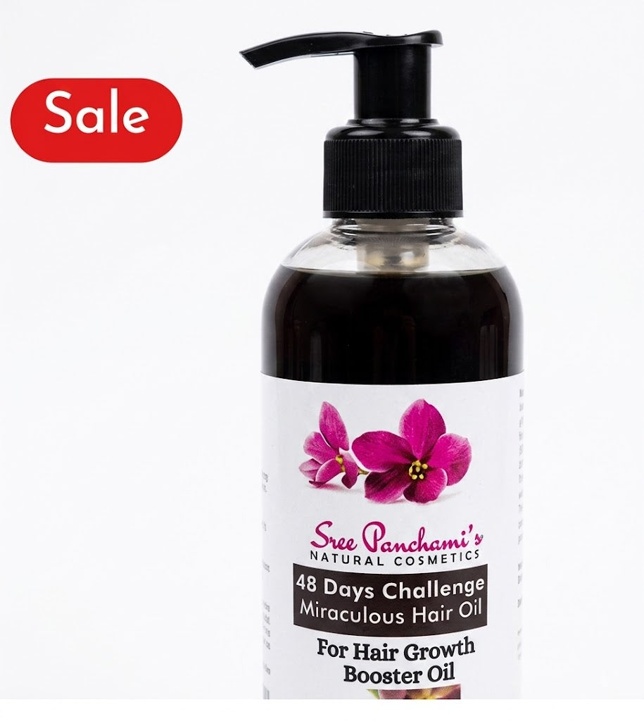 Sri Panchami's 48 Days Challenge – Miraculous Hair Oil (With Hair Booster Pack)