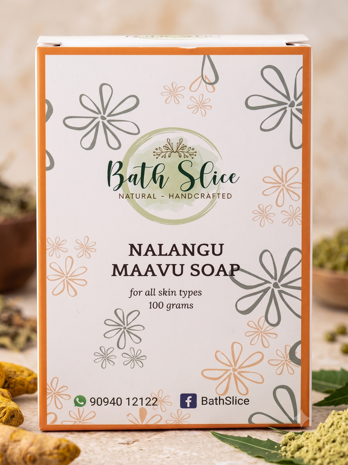 Bathslice Nalangu Maavu Soap (100G)
