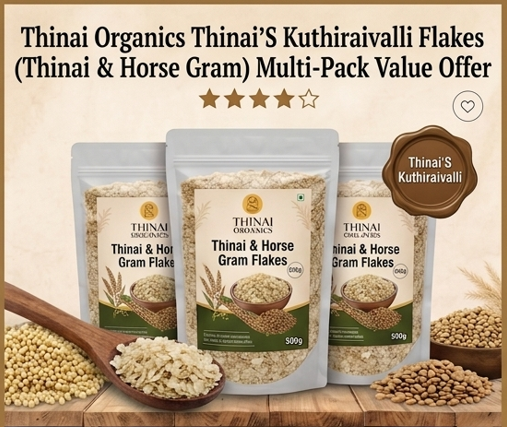 Thinai'S Kuthiraivalli Flakes (250G)