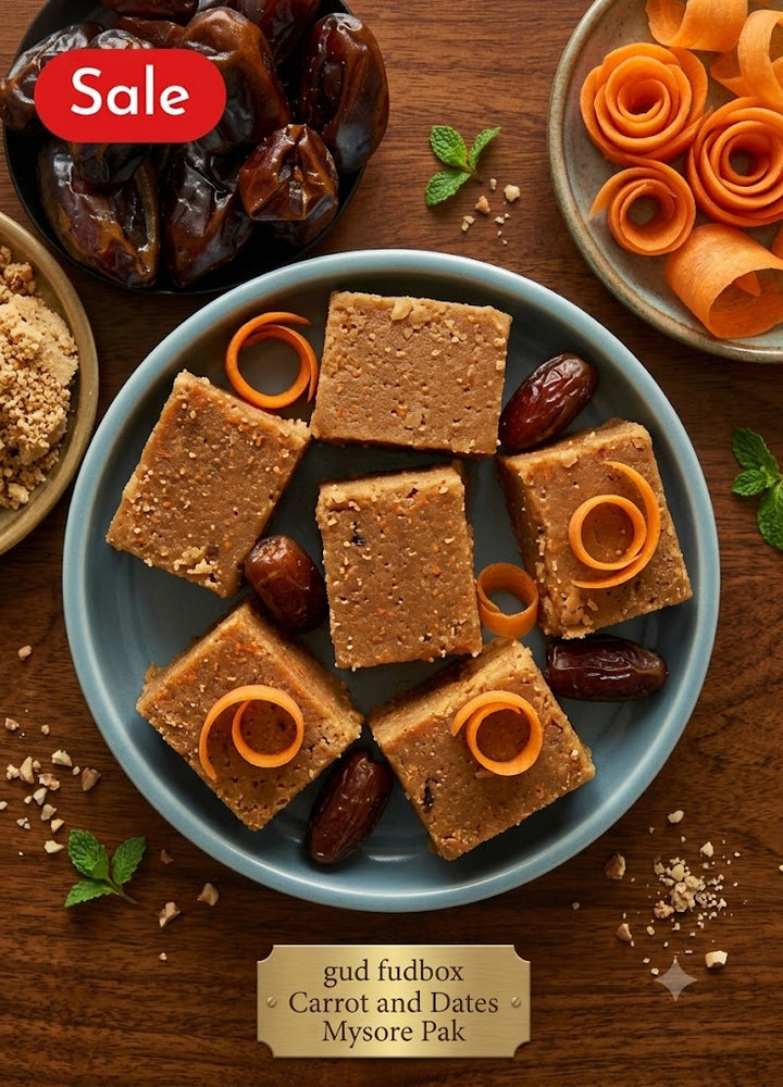 Gud Fudbox Carrot & Dates Mysore Pak(200g)