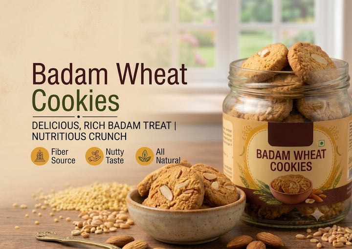 Badam Wheat Cookies (90g)