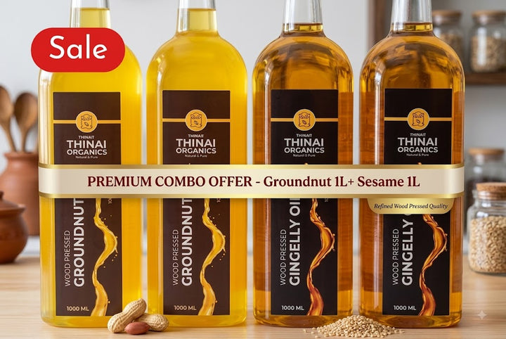 Groundnut Oil 1l + Sesame Oil 1l Combo Offer