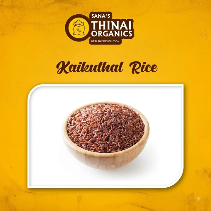 Thinai's Hand Pounded Rice / Kaikuthal Arisi (1kg)