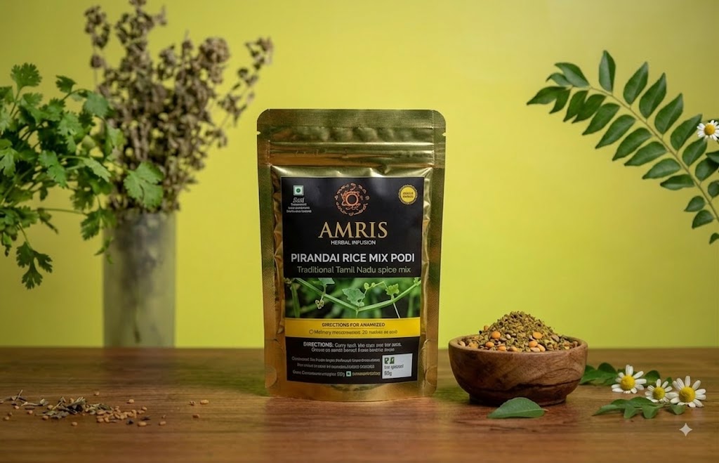 Pirandai Rice Mix Podi – Homemade (Contains Super Herbs) (100G)