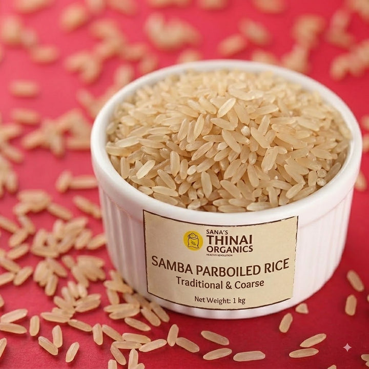Thinai's Kichali Samba Parboiled Rice (1kg)