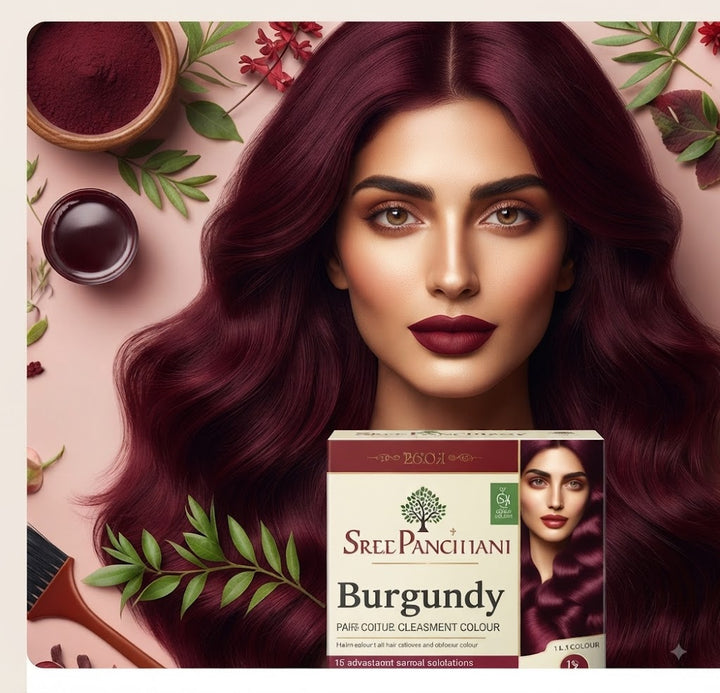 Sree Panchani'S Burgundy Hair Colour (100G)