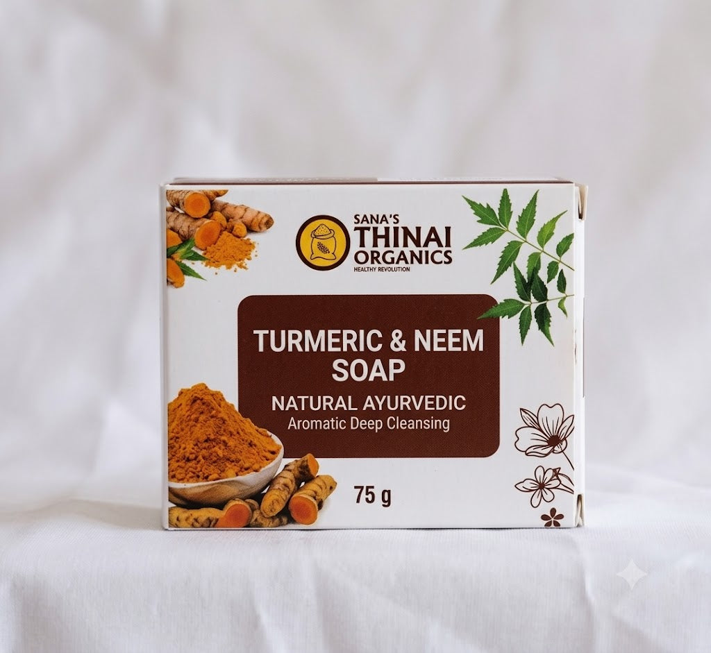 Thinai's Turmeric and Neem Soap 75g
