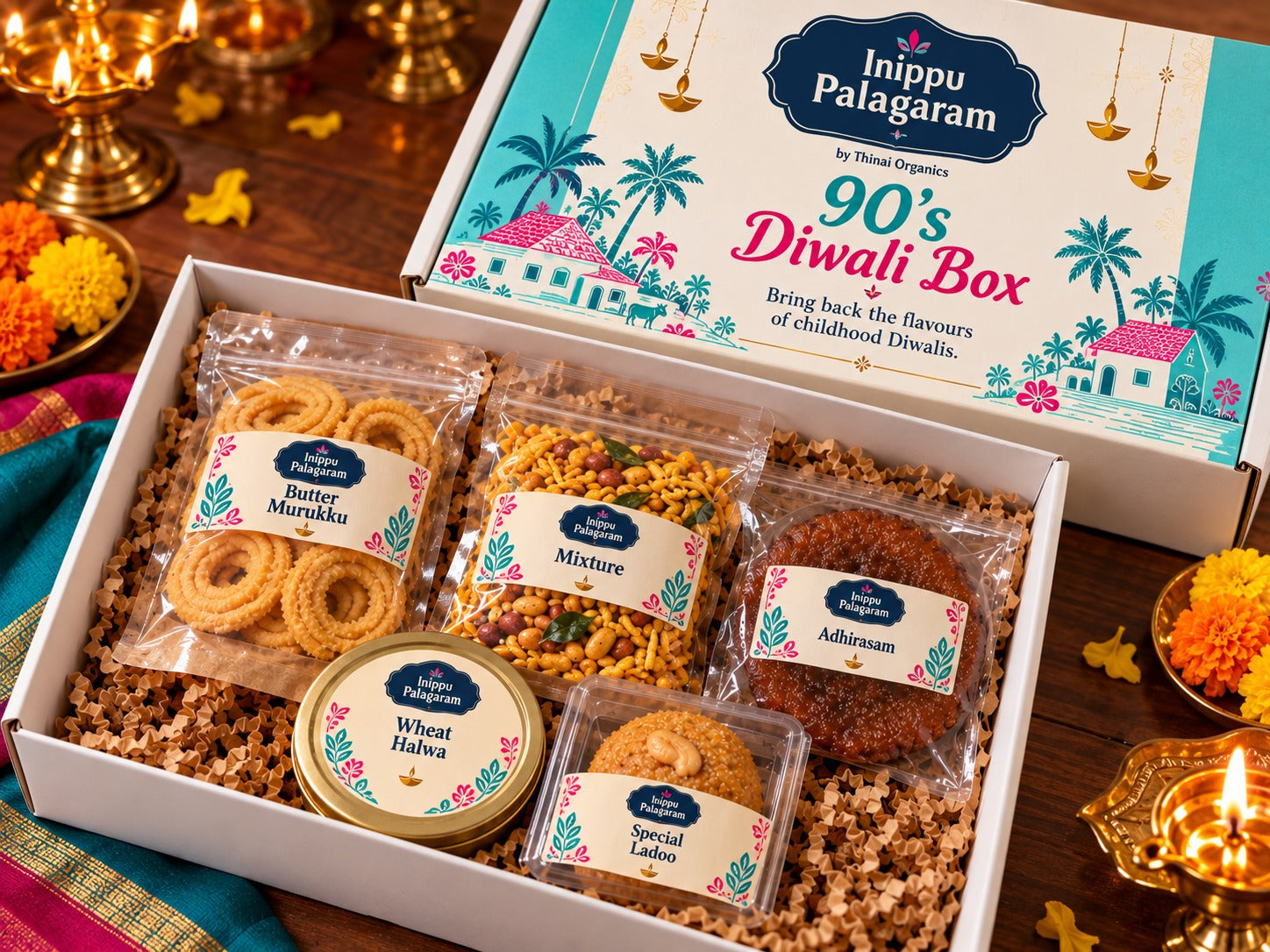 Inippu Palagaram festive sweets and savouries box