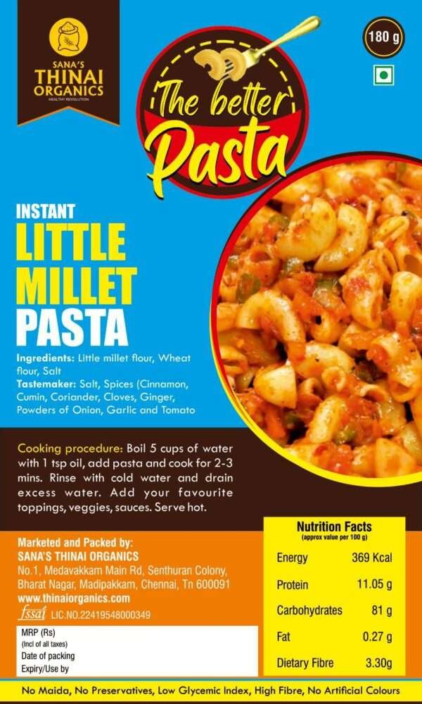 Thinai's Better Pasta - Little Millet Flavour