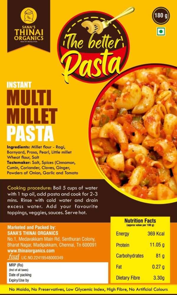 Thinai's Better Pasta - Multi Millet Flavour