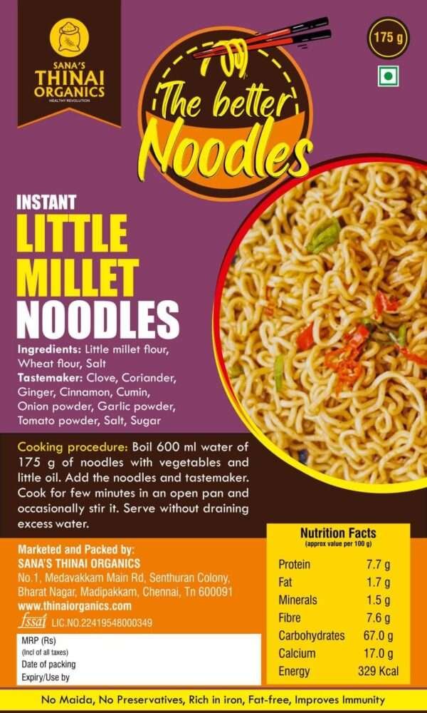 Thinai's Better Noodles - Little Millet Flavour