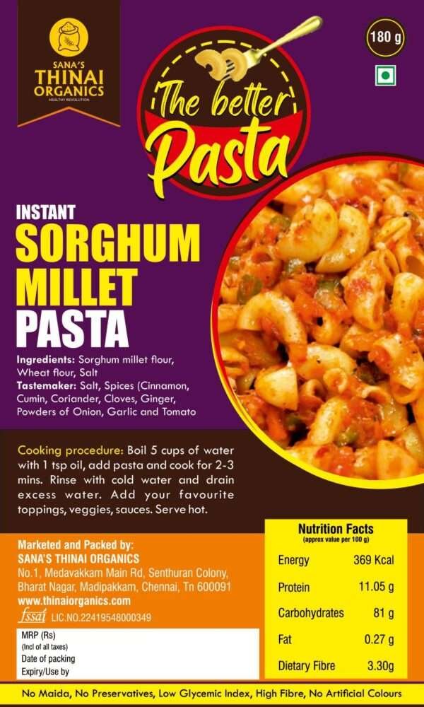 Thinai's Better Pasta - Sorghum Millet Flavour