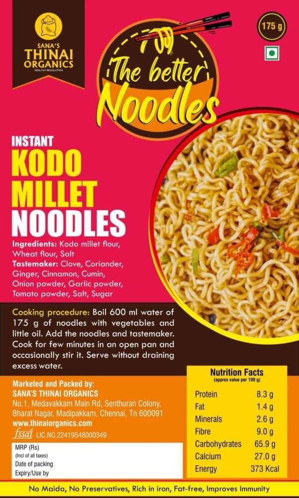 Thinai's Better Noodles - Kodo Millet Flavour